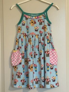 Sz6 Matilda Jane Brilliant Daydream Pocketful of Flowers Dress